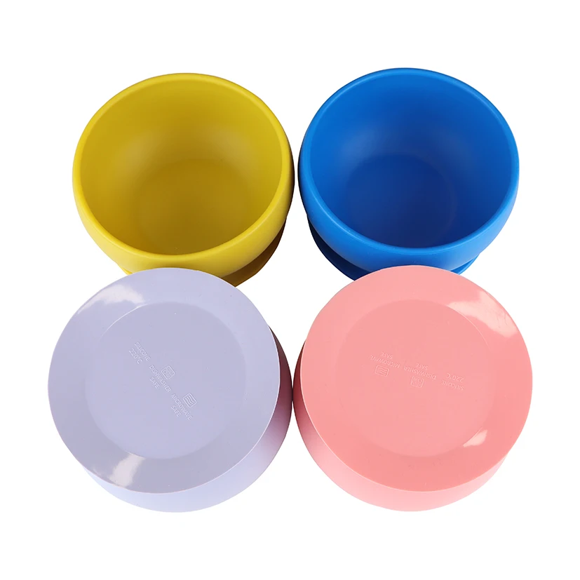Silicone children feeding cutlery dog eating training auxiliary food bowl pet silicone bowl