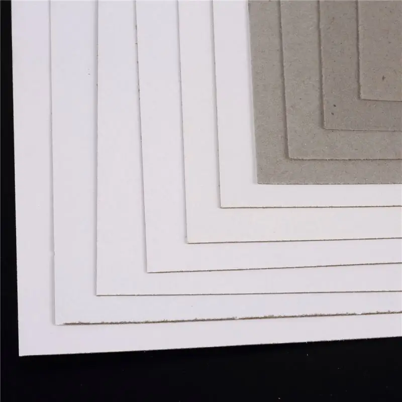 Custom 250gsm 300gsm 350gsm 400gsm Kraft Brown Grey White Back One Side Printed Coated Paper Duplex Board