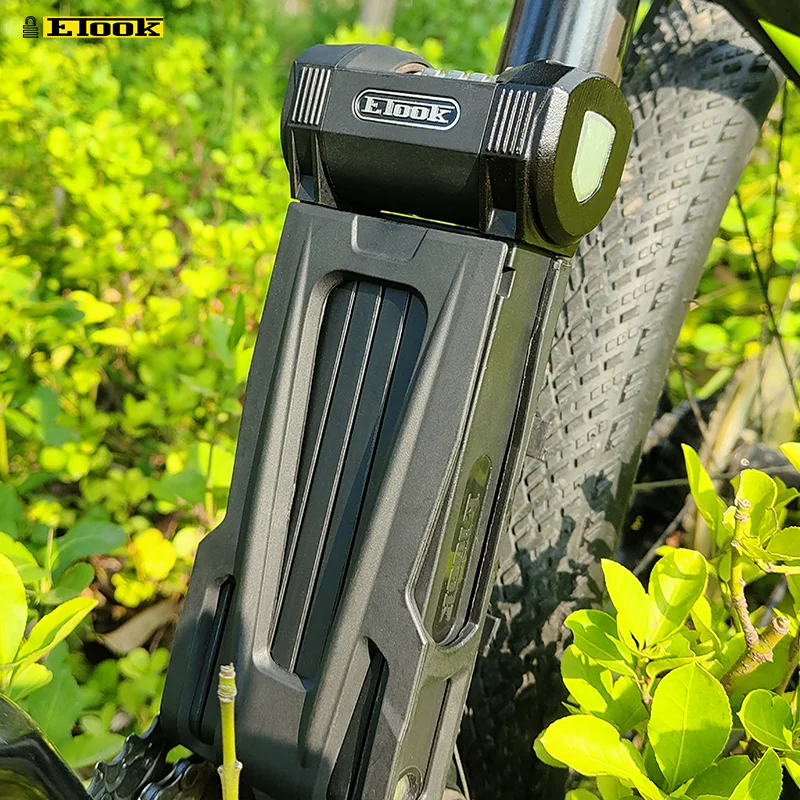 ETOOK Hot Sale Interesting Motorcycle Electric Bike Safety Folding Lock Zinc Alloy Combination Wheel MTB Bike Lock