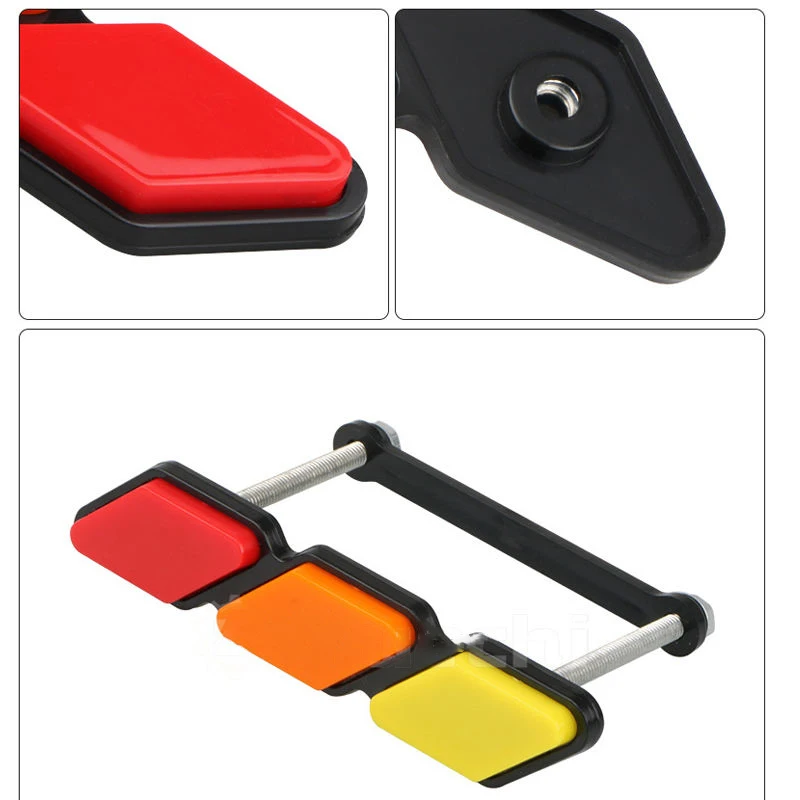 Wholesaler Hot Sale Fit Any Mesh Grille Car Decoration Auto Parts Acrylic 3 Colors Grill Badge Emblems For TOYOTA Tacoma