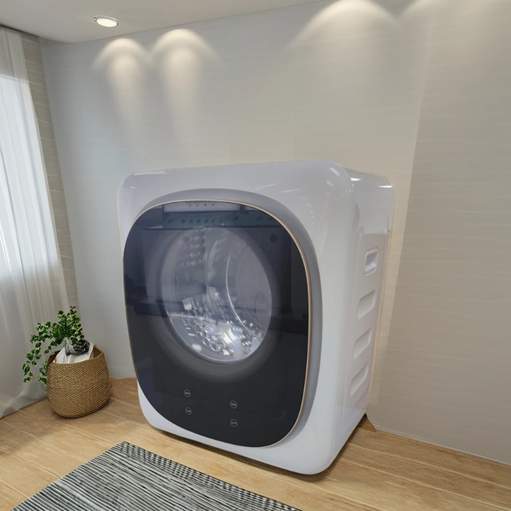 Compact 7kg Electric Clothes Dryer Machine Home Use Stainless Steel Construction with UK & US Plugs Wholesale