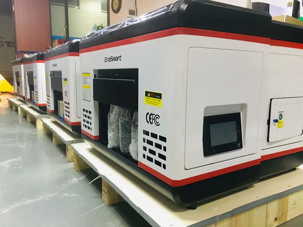 UV Ink Varnish 3D Emboss A3 Flatbed Digital Led UV Inkjet Printer For Glass Bottles