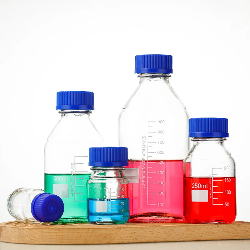 Amber 250ml Pyrex Reagent Bottle Made with Screw Gl45