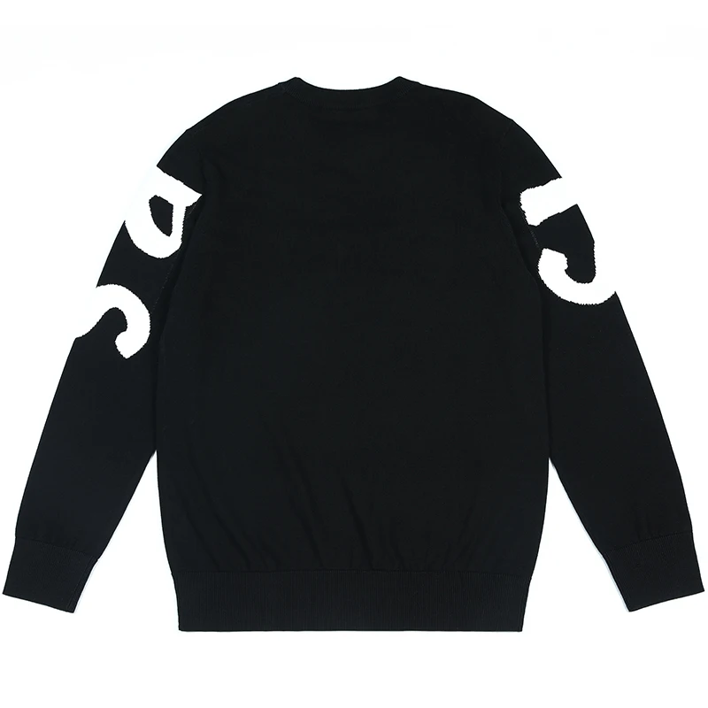 Custom OEM & ODM Jacquard men sweater Long Sleeve  knitwear Crew neck pullover men winter designer custom knit sweater