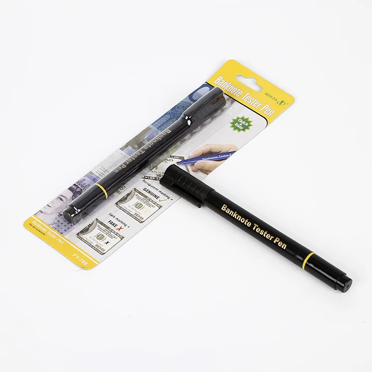 FJ-798 Portable Financial money detector pen Bill currency pen paper Marker with fake-note currency