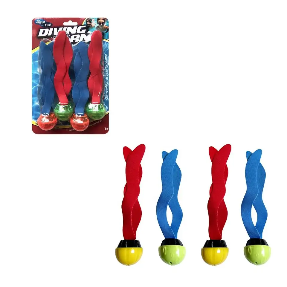 Kids Dive Toys Underwater Swimming Game Set Seaweed Shape Diving Treasure Hunter Game Outdoor Summer Pool Water Toys for Kids