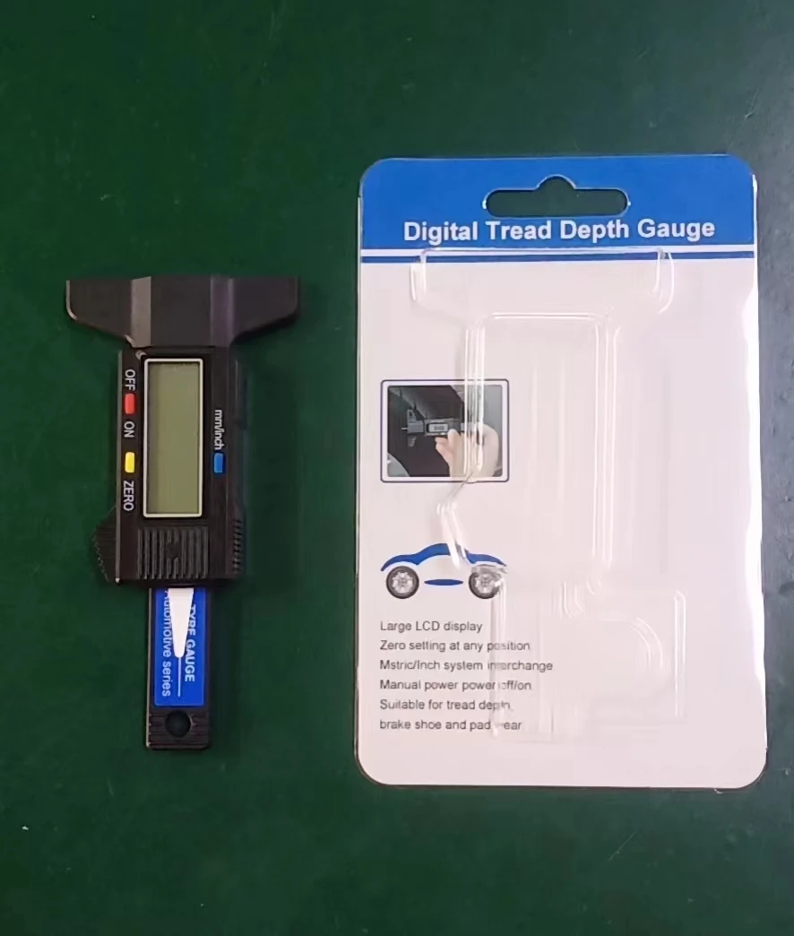 Tire Tread Depth Gauge, Digital Tire Tread Depth Gauge with Decimal Inch and Millimeter for Motorcycles, Cars, SUV