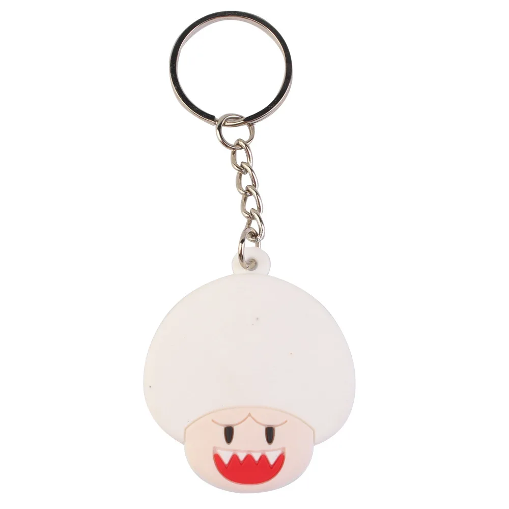 Lovely Cartoon Mario Yoshi Toad Keychain 2D PVC Plane Two-Sided Key Chain Wholesale Promotional Gift Bag Pendant Key Rings