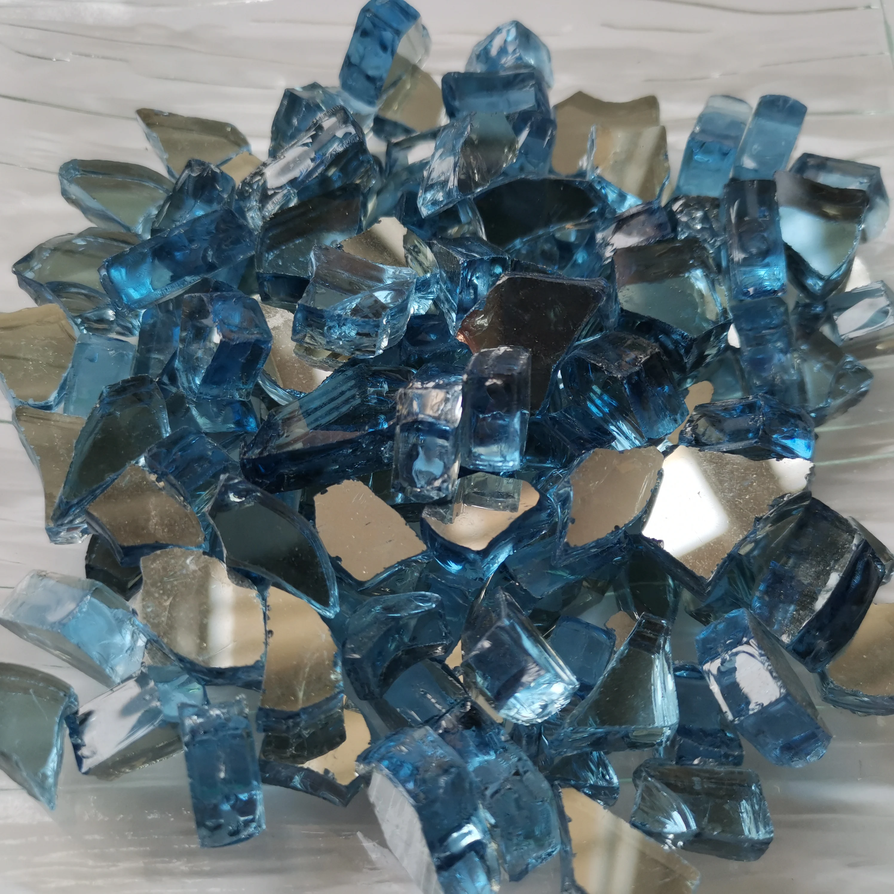 Premium Reflective Fire Glass Luster Fireglass Fire Beads