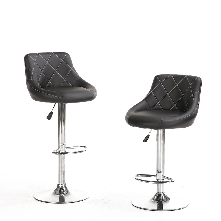 New design Commercial leather swivel rustic bar stool