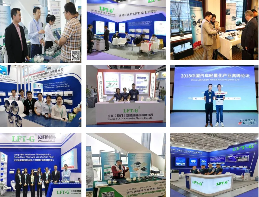 Xiamen LFT Polypropylene modified polymer Long carbon fiber filled granules injection molding CFRP 20%-60% for