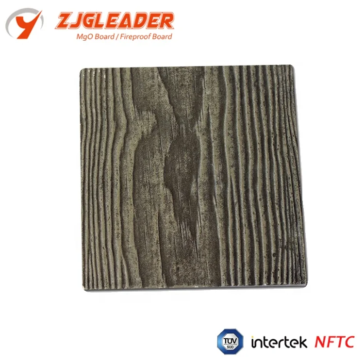 Wood Grain Cement Decking Fiber Cement Cladding Facades Weatherboard Wall Decorations