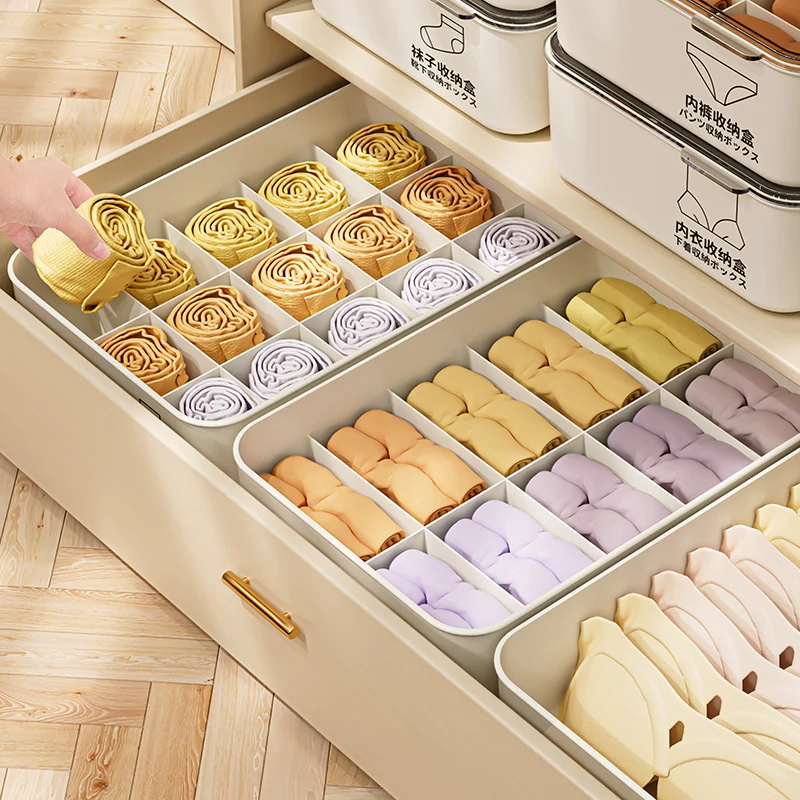 Eco-Friendly Cloth Organizer Underwear Storage Boxes for Green Space Utilization