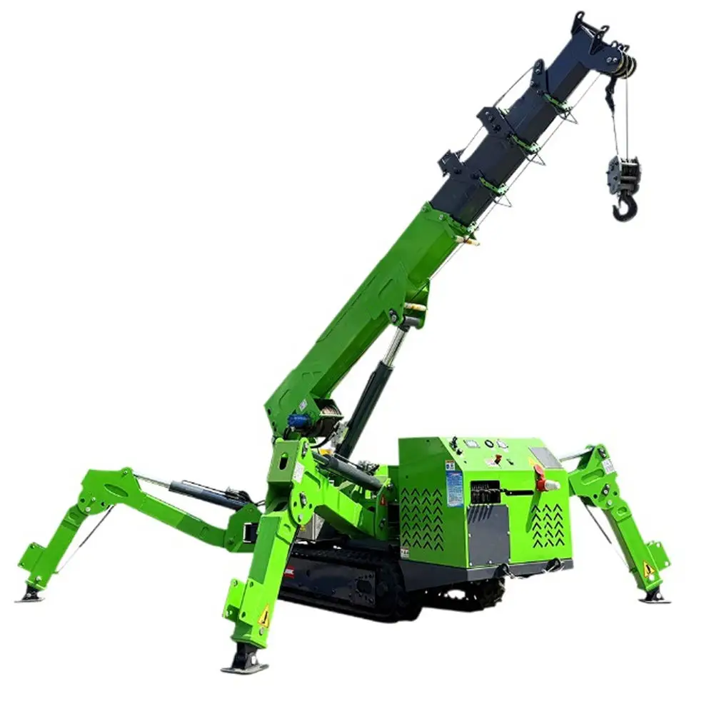 China Factory Wholesale 3 ton 5 ton 8 ton 10 ton mini construction spider crane for sale