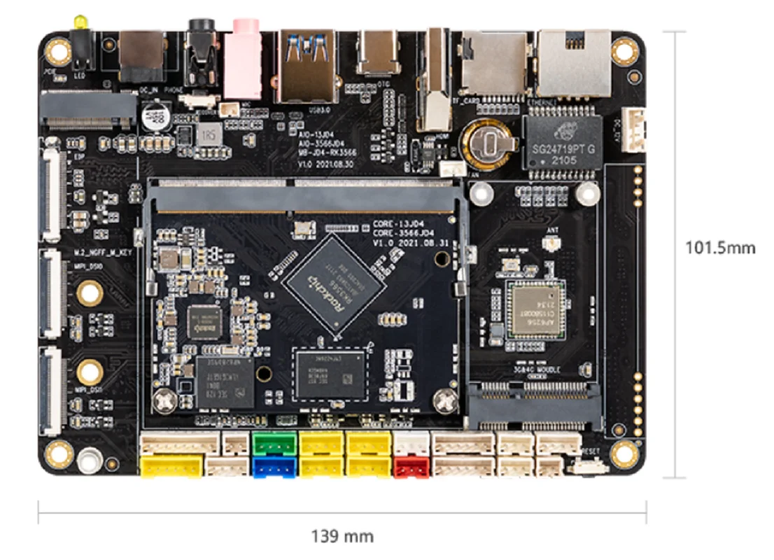 RK3566 Quad-core Open Source android 11 linux Yocto rk3566 Development board arm core board Rockchip rk3566 som core board