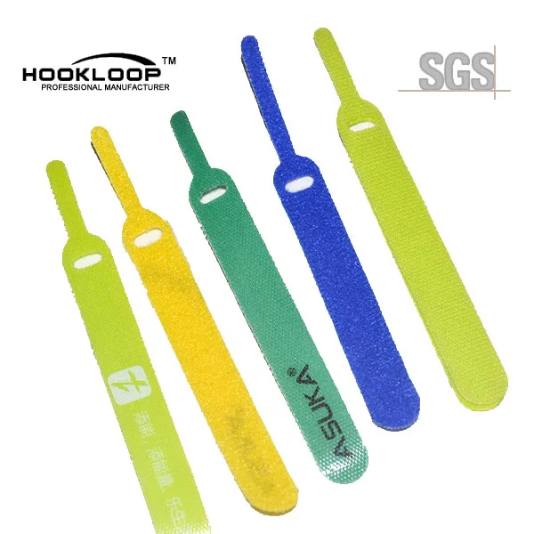 Wholesale Factory  colorful  Back To Back Hook And Loop  Cable Ties