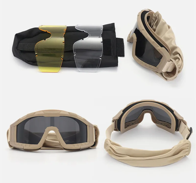 STMU Wholesale cycling glasses impact resistance Custom uv400 googles shooting Ballistic Eyewear tactical glasses goggles