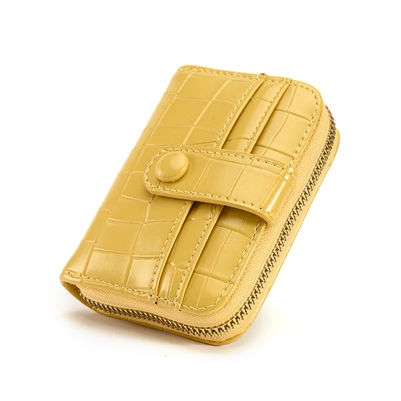 2022 Wallet Small Mini Leather Wallets Cardholder  Women Vintage Pink Money Bag Slim Magic Wallet