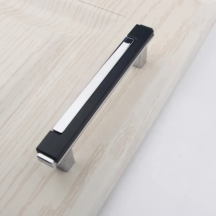Furniture Hardware Bathroom Chrome Black Gold Zinc Modern Door Drawer Handle