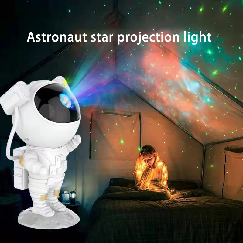 Smart 3D Astronaut Lamp spaceman projectors Rechargeable Projector Night Light Creative Home Decoration Ornaments for Bedroom
