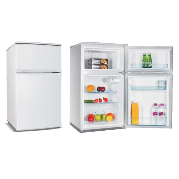 Home Use 96L Double door Refrigerator Factory Price Japanese Market Top Freezer Fridge Compact Fridge