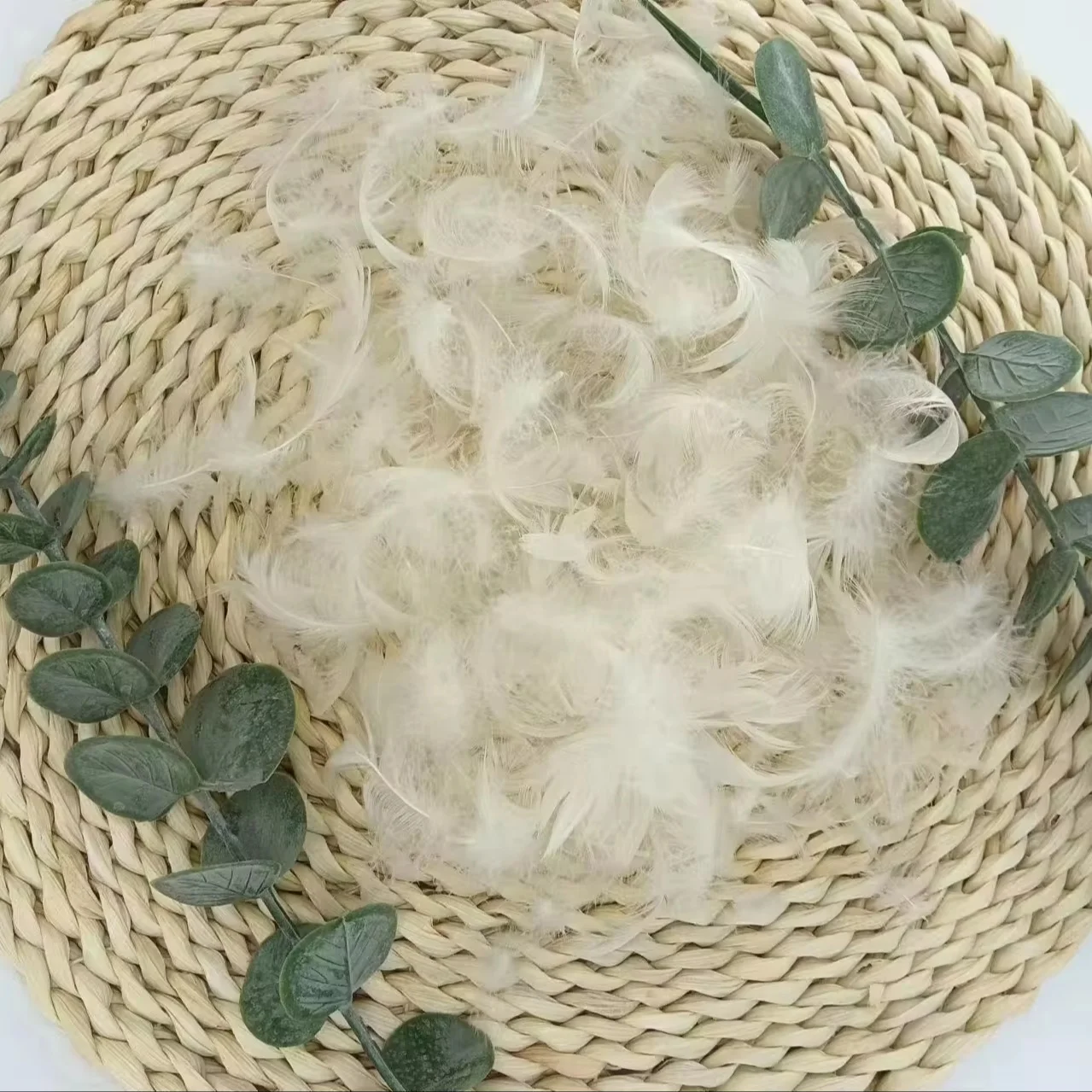 2-4 см белые гусиные перья вымытые изделия для рукоделия