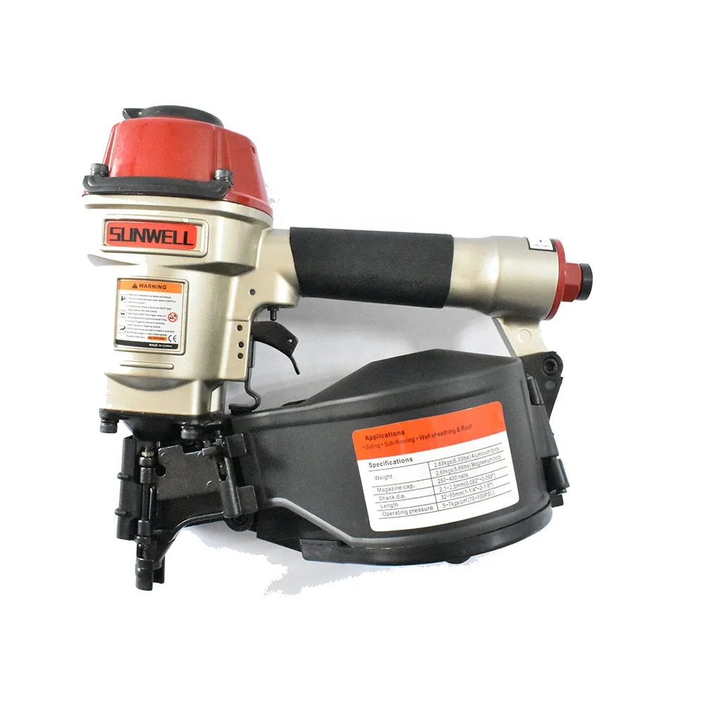 SUNWELL Powerful Pneumatic Quick Nailing Tools CN55 Air Coil Nailer