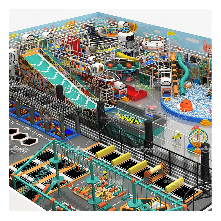 Trampoline Commercial Kids Zone Area Children Soft Play Amusement Playground Equipment Indoor Park