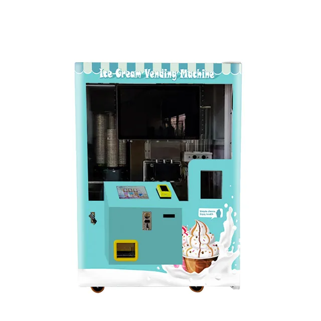 Manufacturer Supply Big Vending Machine Ce Approved ice cream vending machine full-automatically self-service HM766C