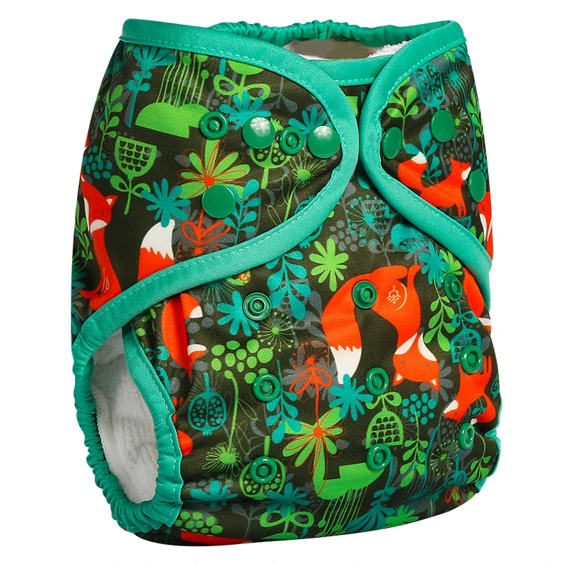 BabyShow RTS Night Use All In One AIO Reusable Washable Baby Cloth Nappies With 2PCS Inserts