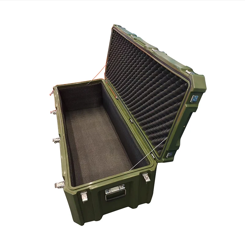 Heavy duty hardware plastic rotomolded tool case simplicity military tool box