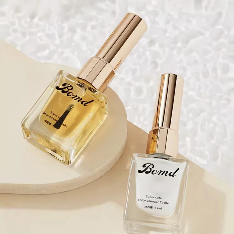 Lasting Clear Custom Non Yellow Super Shiny Topcoat Gel UV LED Tempered Topcoat High Shine Non Wipe Nail Gel Top Coat