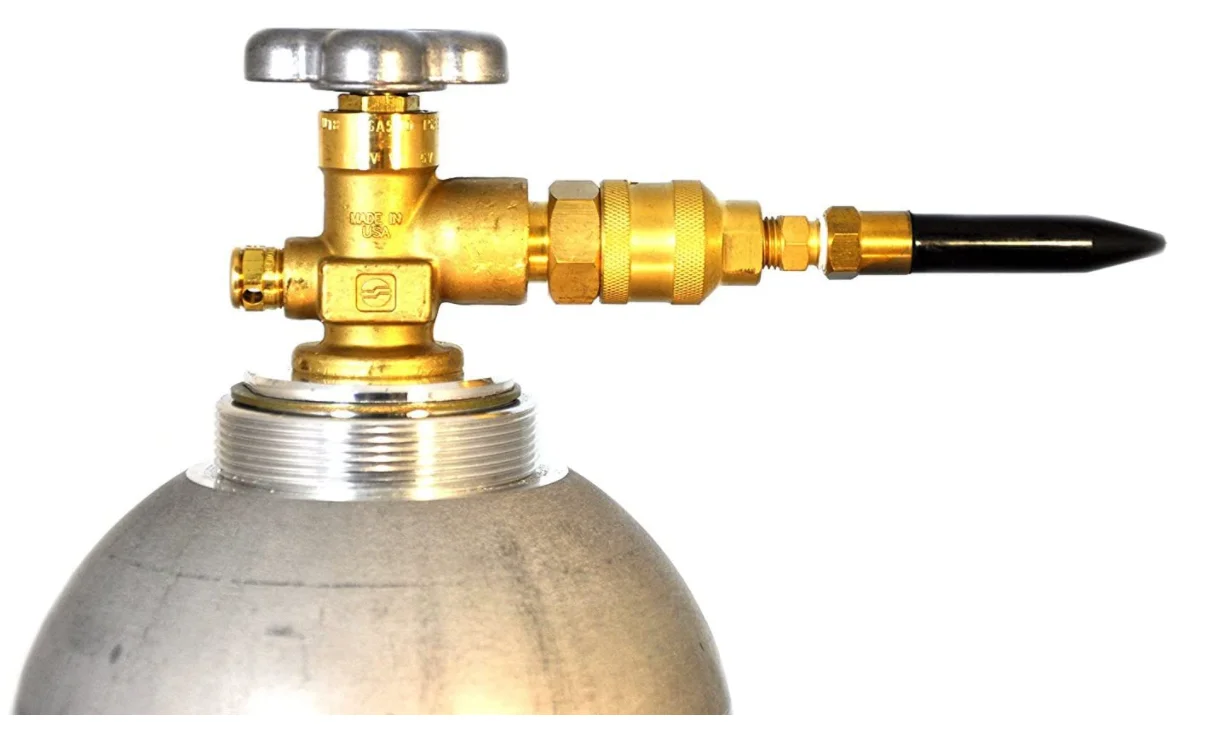 Rubber Nozzle tilt valve Helium gas Balloon filler regulator