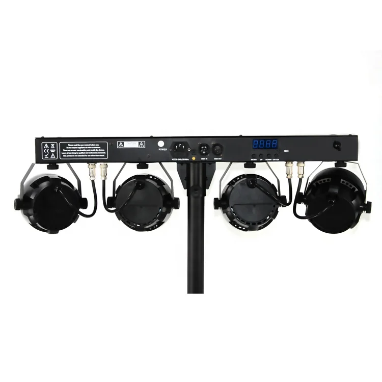 12x4 Вт RGBW 4 в 1 цветная система DJ-бара светодиодное сценическое освещение со штативом и сумкой для путешествий светодиодная Вечеринка набор бара ночного клуба