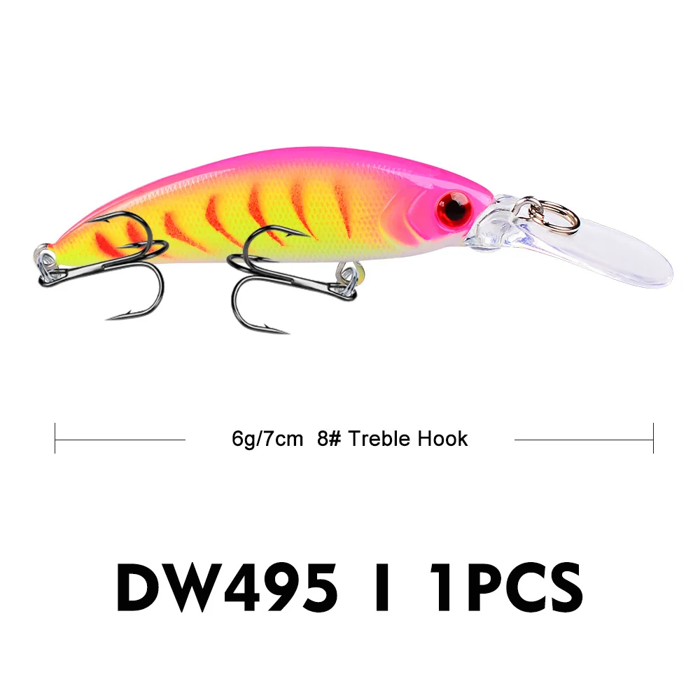 Horizon 7cm 6g Minnow Hard Pencil Lure Bass Fishing Lures Sinking Peche Leurre Carp Fishing Iscas Artificiais Pesca Lures
