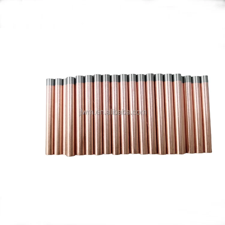 D8xL100mm polished copper tungsten Inlaid electrode,NDB electrode,Back cast electrode for resistance welding