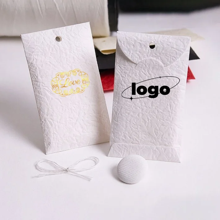 Spare button clothing hardware small paper bag envelope can be customized tag
