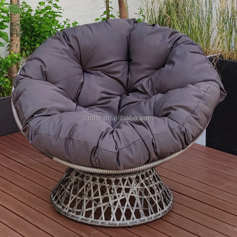 Высококачественное вращающееся кресло Papasan 360 градусов ротанговое с