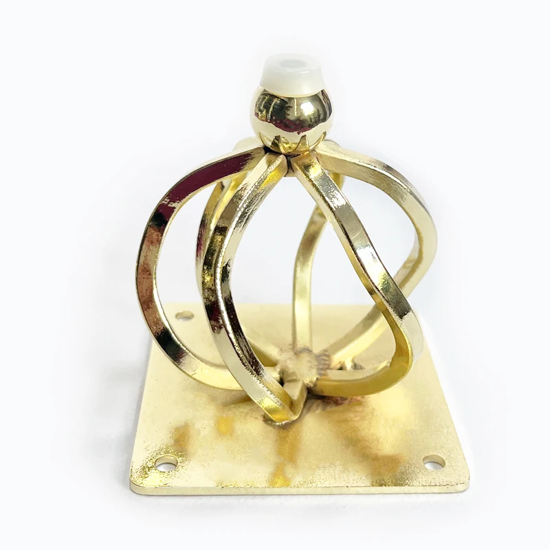 Durable China Factory Hot Sale Low Price Sofa Triangle Cone Legs Iron Support Heavy Gold Table Sofa Legs