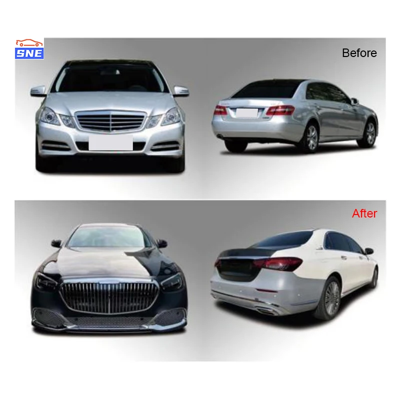 Tuning Auto Parts Body Kit Front Bumper Lip Car Hood Fender Bumper Body Kit For Mercedes Benz W212 S Class To W213 Maybach