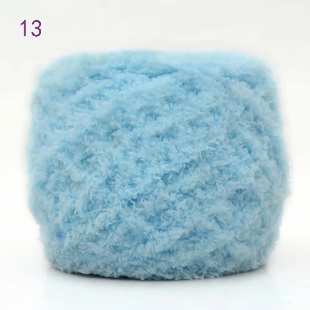Super Soft Towel Yarn Fancy Fur Yarn Super Warm Puffy Chenille Yarn Hand-Weaved Coral Fleece Lint
