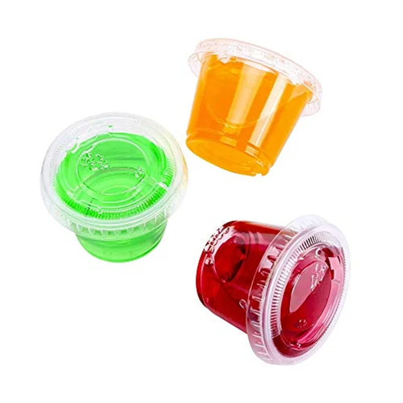 Wholesale Disposable Clear Leakproof Plastic Sauce Cups 1oz/2oz/3oz/4oz Take out PP Portion Cup