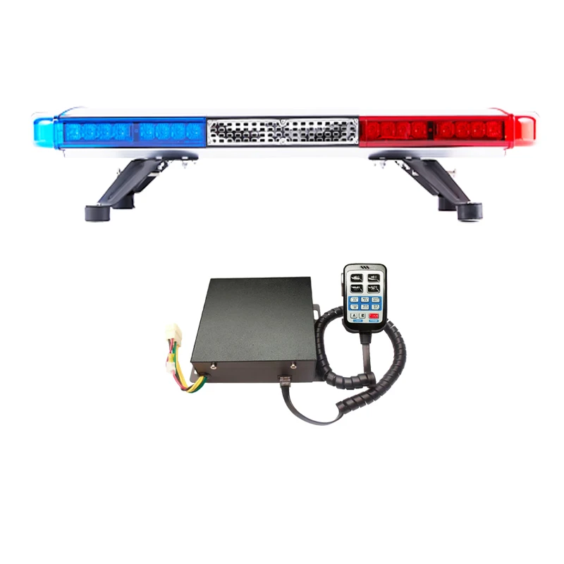 76Cm Manufacturer Red Blue Ambulance Emergency Alarm Siren Speaker Led Lightbar For Car