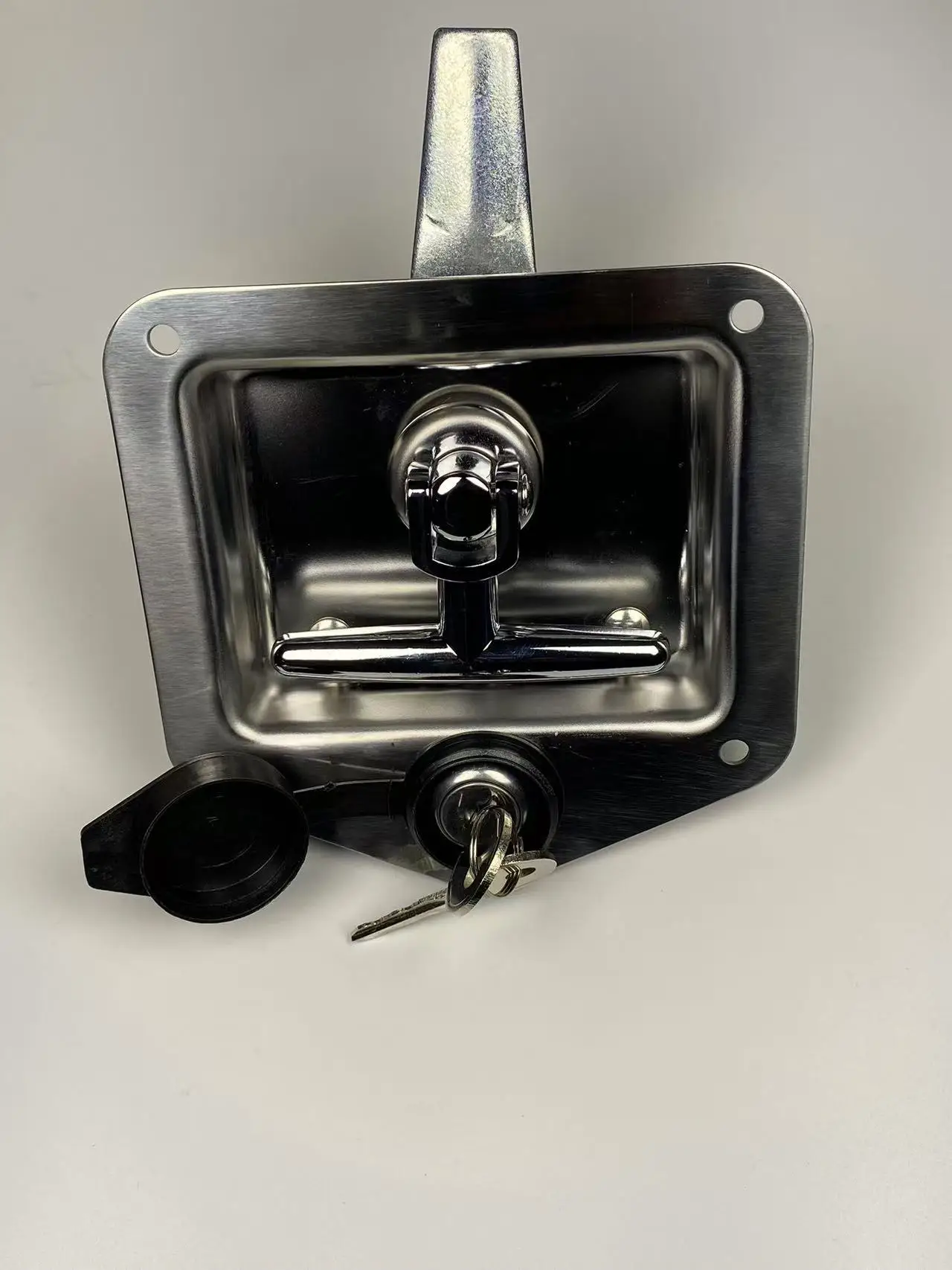Personalized Custom Stainless Steel Durable Lock Trailer Door Latch Single Cylinder Deadbolt Door Lock Hinges
