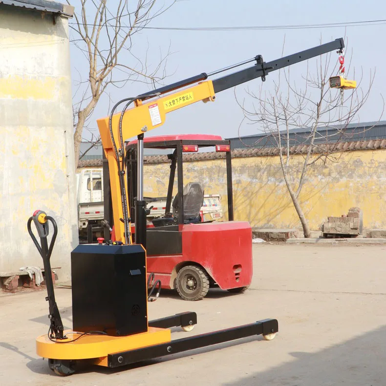 High Quality 1 Ton 4 Meter Fully Electric Mobile Crane For Construction