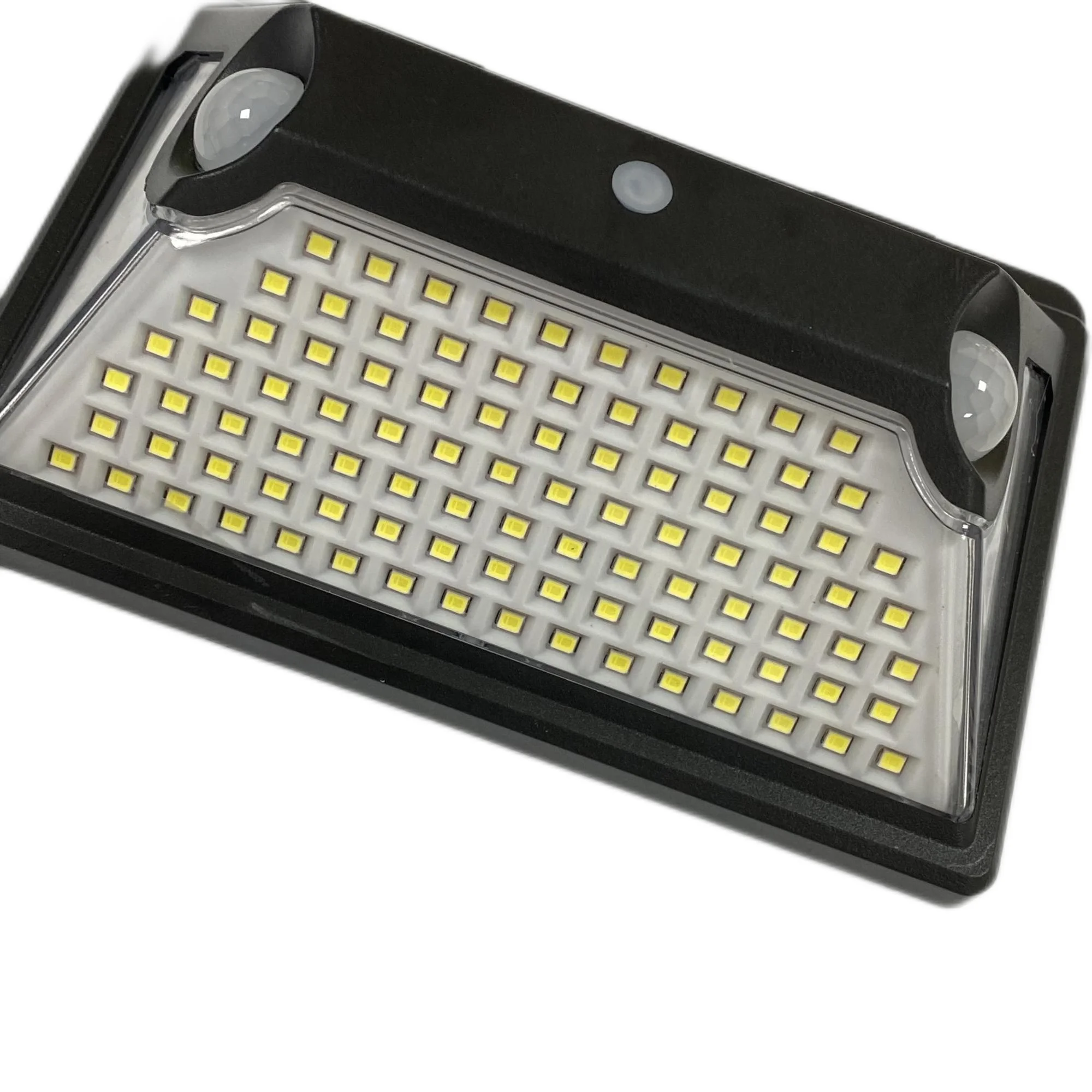 solar radar pir motion sensor 118 led wall light warm white outdoor emergency warm waterproof  human body induction