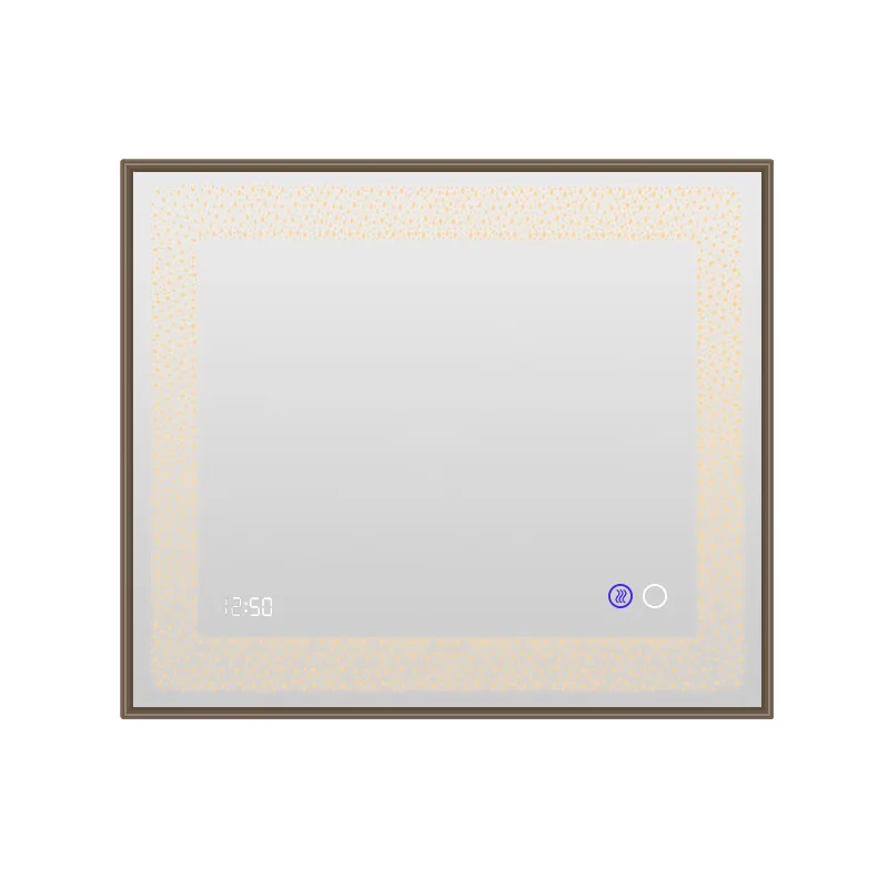 led mirror glass 360 degree photo booth clock bathroom compact makeup mirror with led lights smart mirror