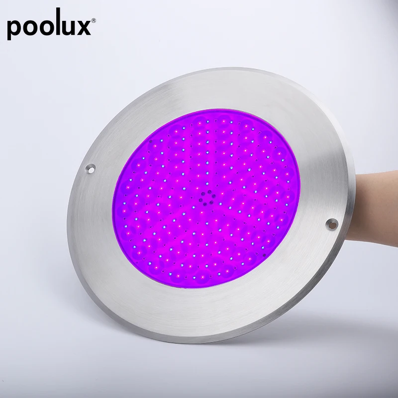 Poolux Patent  Slim Flat 18W RGB smartphone IP68 Underwater Light Resin Filled Led Swimming pool lamp LED Piscina