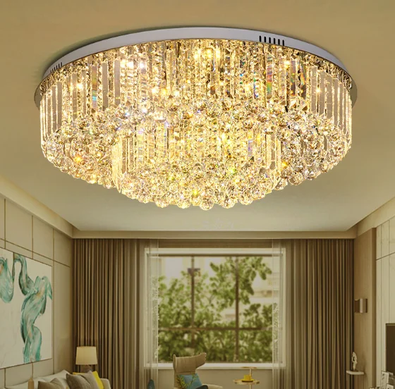 Luxury Gold Lamp High Quality Crystal Ceiling Chandelier Lighting Bedroom Big Modern Light