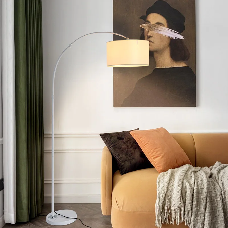 Черный подвесной Железный регулируемый роскошный светодиодный Большой стоячий светильник Современный напольный для гостиной